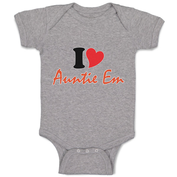 Baby Clothes I Heart Auntie Em Aunt Baby Bodysuits Boy & Girl Cotton