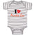 Baby Clothes I Heart Auntie Em Aunt Baby Bodysuits Boy & Girl Cotton