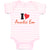 Baby Clothes I Heart Auntie Em Aunt Baby Bodysuits Boy & Girl Cotton