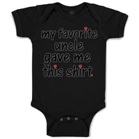 Baby Clothes My Favorite Uncle Game Me This Shirt Baby Bodysuits Cotton