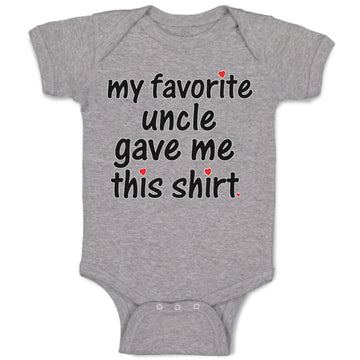 Baby Clothes My Favorite Uncle Game Me This Shirt Baby Bodysuits Cotton