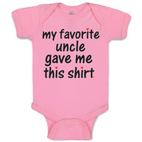 Baby Clothes My Favorite Uncle Game Me This Shirt Baby Bodysuits Cotton