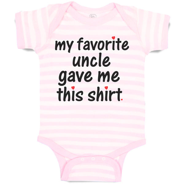 Baby Clothes My Favorite Uncle Game Me This Shirt Baby Bodysuits Cotton