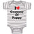 Baby Clothes I Love My Grammy and Pappy Grandparents Baby Bodysuits Cotton