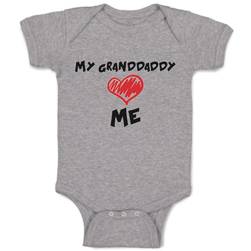 Baby Clothes My Granddaddy Love Me Grandpa Grandfather Baby Bodysuits Cotton
