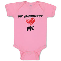 Baby Clothes My Granddaddy Love Me Grandpa Grandfather Baby Bodysuits Cotton