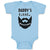 Baby Clothes Daddy's Little Beard Puller B Dad Father's Day Funny Baby Bodysuits