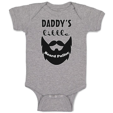 Baby Clothes Daddy's Little Beard Puller B Dad Father's Day Funny Baby Bodysuits
