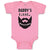 Baby Clothes Daddy's Little Beard Puller B Dad Father's Day Funny Baby Bodysuits