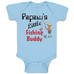 Baby Clothes Papaw's Little Fishing Buddy Grandpa Grandfather Dad Father's Day