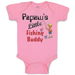 Baby Clothes Papaw's Little Fishing Buddy Grandpa Grandfather Dad Father's Day