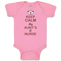 Baby Clothes Keep Calm My Aunt Is A Nurse Baby Bodysuits Boy & Girl Cotton