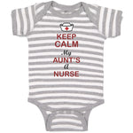 Baby Clothes Keep Calm My Aunt Is A Nurse Baby Bodysuits Boy & Girl Cotton