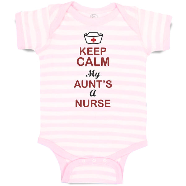 Baby Clothes Keep Calm My Aunt Is A Nurse Baby Bodysuits Boy & Girl Cotton