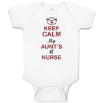 Baby Clothes Keep Calm My Aunt Is A Nurse Baby Bodysuits Boy & Girl Cotton