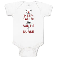 Baby Clothes Keep Calm My Aunt Is A Nurse Baby Bodysuits Boy & Girl Cotton