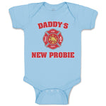 Baby Clothes Daddy's New Probie Cop Police Baby Bodysuits Boy & Girl Cotton