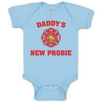 Baby Clothes Daddy's New Probie Cop Police Baby Bodysuits Boy & Girl Cotton