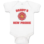 Baby Clothes Daddy's New Probie Cop Police Baby Bodysuits Boy & Girl Cotton