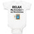 Baby Clothes Relax My Grandpa's An Electrician Grandpa Grandfather Cotton