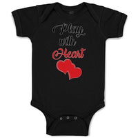 Baby Clothes Play with Heart Baby Bodysuits Boy & Girl Newborn Clothes Cotton