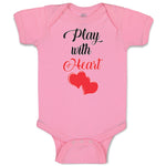 Baby Clothes Play with Heart Baby Bodysuits Boy & Girl Newborn Clothes Cotton