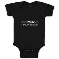 Baby Clothes Don T Scare Me I Poop Easily! Baby Bodysuits Boy & Girl Cotton