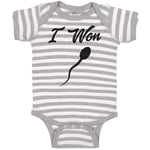 Baby Clothes I Won Baby Bodysuits Boy & Girl Newborn Clothes Cotton