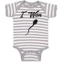 Baby Clothes I Won Baby Bodysuits Boy & Girl Newborn Clothes Cotton