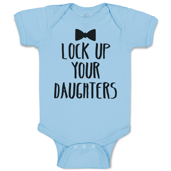 Baby Clothes Lock up Your Daughters Baby Bodysuits Boy & Girl Cotton