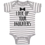 Baby Clothes Lock up Your Daughters Baby Bodysuits Boy & Girl Cotton