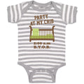 Baby Clothes Party at My Crib 2.00 A.M B.Y.O.B Baby Bodysuits Boy & Girl Cotton