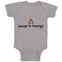 Baby Clothes Poop Is Funny! Baby Bodysuits Boy & Girl Newborn Clothes Cotton