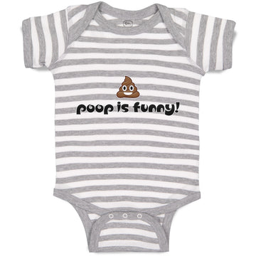 Baby Clothes Poop Is Funny! Baby Bodysuits Boy & Girl Newborn Clothes Cotton