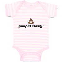 Baby Clothes Poop Is Funny! Baby Bodysuits Boy & Girl Newborn Clothes Cotton