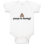 Baby Clothes Poop Is Funny! Baby Bodysuits Boy & Girl Newborn Clothes Cotton