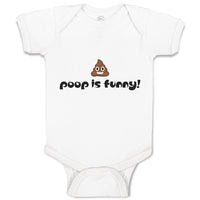 Baby Clothes Poop Is Funny! Baby Bodysuits Boy & Girl Newborn Clothes Cotton