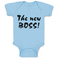 Baby Clothes The New Boss! Baby Bodysuits Boy & Girl Newborn Clothes Cotton