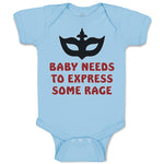 Baby Clothes Baby Needs to Express Some Rage Baby Bodysuits Boy & Girl Cotton