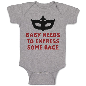 Baby Clothes Baby Needs to Express Some Rage Baby Bodysuits Boy & Girl Cotton