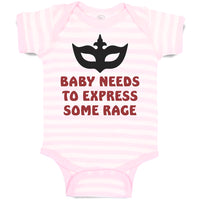 Baby Clothes Baby Needs to Express Some Rage Baby Bodysuits Boy & Girl Cotton