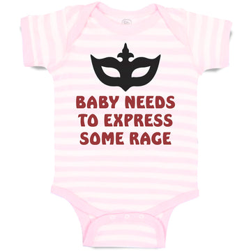 Baby Clothes Baby Needs to Express Some Rage Baby Bodysuits Boy & Girl Cotton