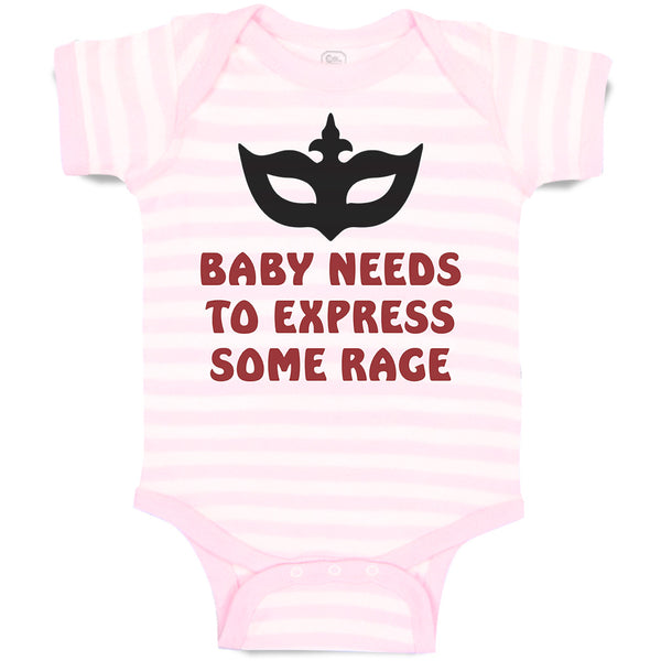 Baby Clothes Baby Needs to Express Some Rage Baby Bodysuits Boy & Girl Cotton