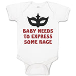 Baby Clothes Baby Needs to Express Some Rage Baby Bodysuits Boy & Girl Cotton