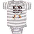 Baby Clothes Born Together Friends Forever Baby Bodysuits Boy & Girl Cotton