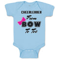 Baby Clothes Cheerleader from Bow to Toe Baby Bodysuits Boy & Girl Cotton