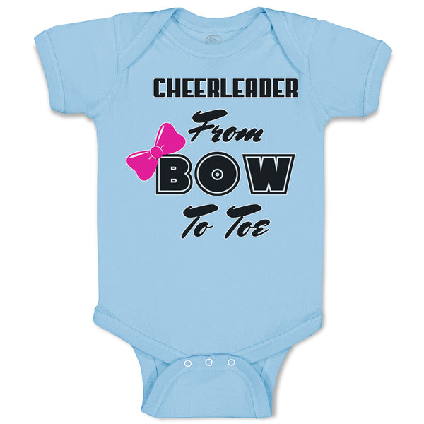 Baby Clothes Cheerleader from Bow to Toe Baby Bodysuits Boy & Girl Cotton