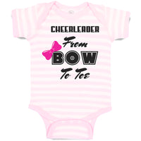 Baby Clothes Cheerleader from Bow to Toe Baby Bodysuits Boy & Girl Cotton