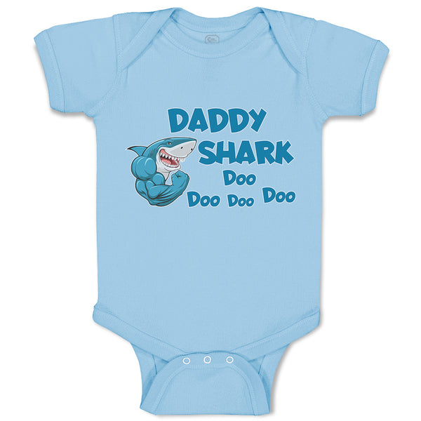Baby Clothes Daddy Shark Doo Doo Doo Doo Baby Bodysuits Boy & Girl Cotton