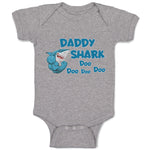 Baby Clothes Daddy Shark Doo Doo Doo Doo Baby Bodysuits Boy & Girl Cotton